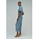 singe femme  salsa jeans short-sleeved print jumpsuit