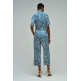 singe femme  salsa jeans short-sleeved print jumpsuit