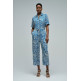 singe femme  salsa jeans short-sleeved print jumpsuit