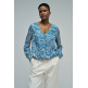 chemise femme  salsa jeans wrap blouse