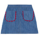 jupe fille  ciafan jupe corta de fille chambray