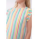 t-shirt fille  ciafan top de fille rayas multicolor