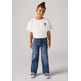 jeans fille levi's junior lvg wide leg w/ destruction