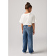 jeans fille levi's junior lvg wide leg w/ destruction