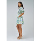 robe femme salsa jeans dress with lace detail print