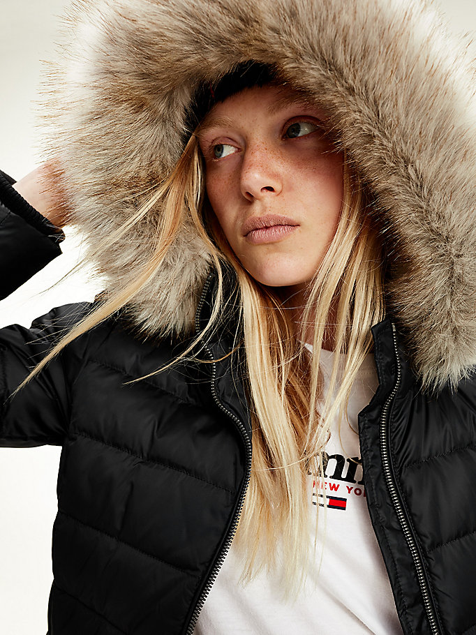 manteau femme th tjw essential hooded down coat